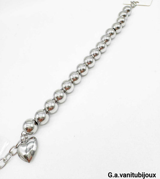 Bracciale sonaglio con cuore