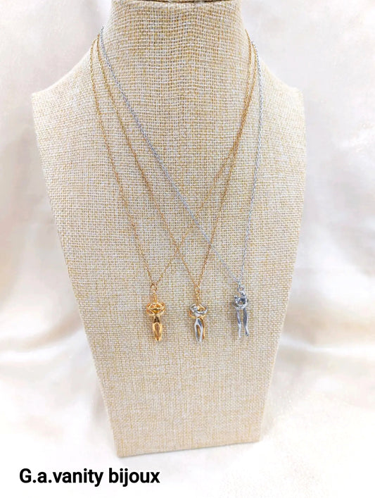 Collana San Valentino Lei e Lui in acciaio con Charme Unico per Regalo Romantico