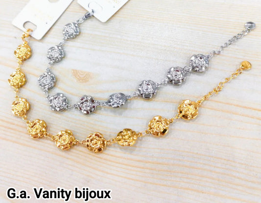 Bracciale charm rosa